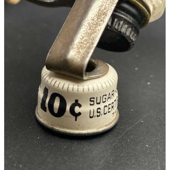 Vtg Candlestick Telephone Glass Candy Container TH Stough Co Jeanette PA LOOK - Picture 8 of 16